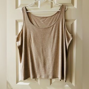 EUC Talbots sleeveless tank Oatmeal Women’s Petite 3XP